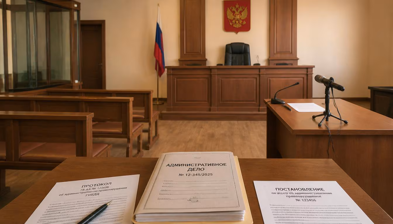 Зал суда в России &mdash; судья рассматривает административное дело ГИБДД в Сургуте, ХМАО-Югра