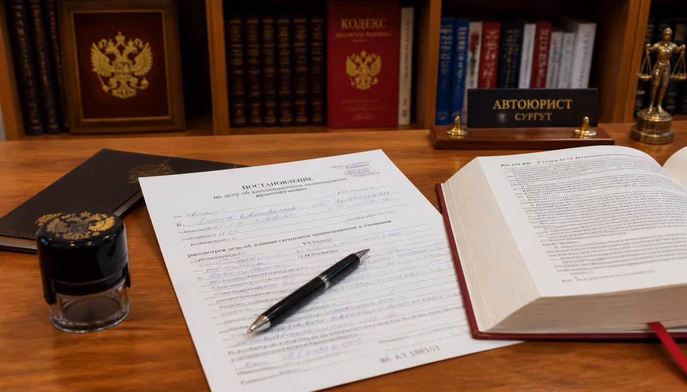 Услуги автоадвоката в Сургуте — защита прав при лишении, помощи при ДТП и обжаловании штрафов, ХМАО-Югра