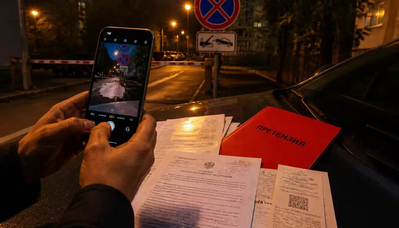 Возврат денег за незаконную эвакуацию автомобиля — фиксация места парковки и знаков на смартфон в Сургуте, ХМАО-Югра