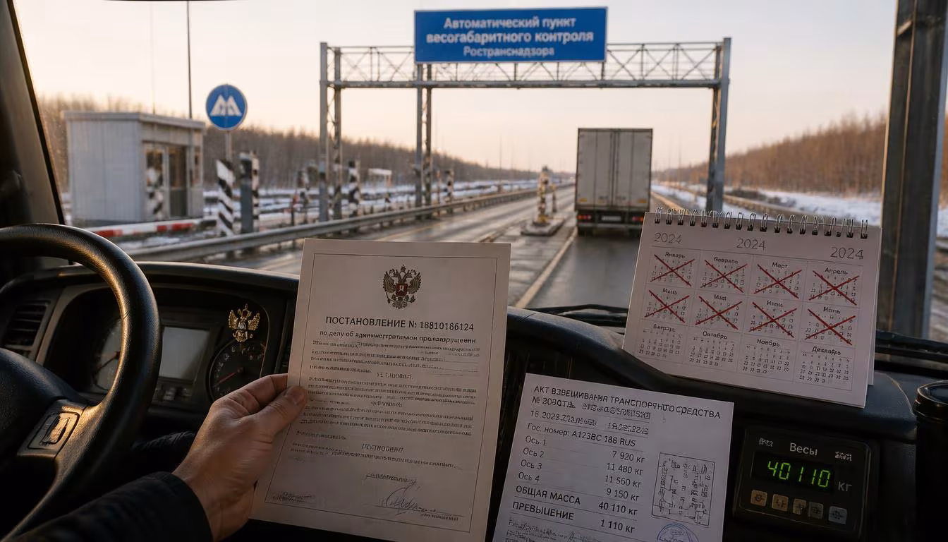 Срок давности штрафа за перегруз — когда сгорает постановление Ространснадзора через 12 месяцев в Сургуте, ХМАО-Югра