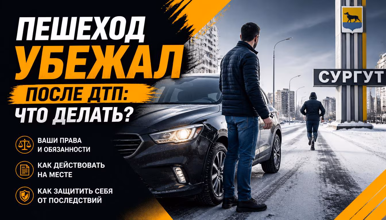 Пешеход убежал после ДТП: что делать