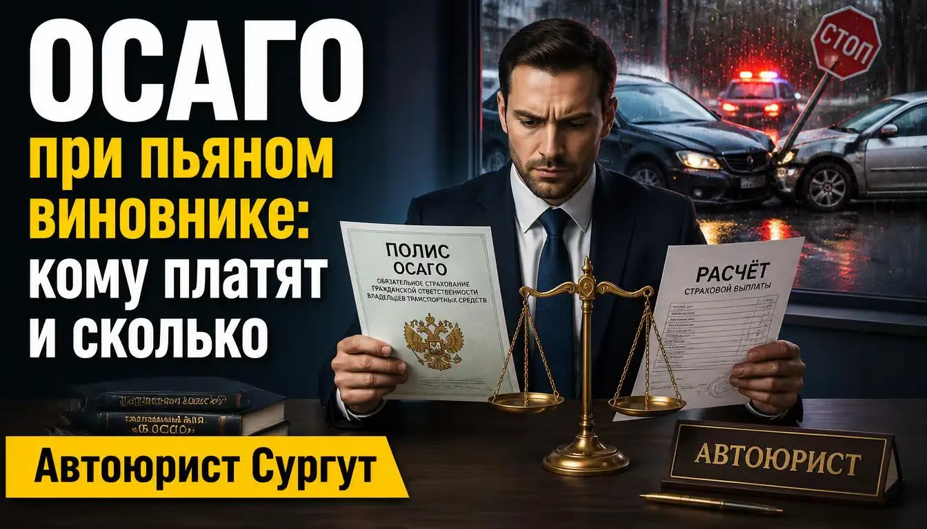 ОСАГО при пьяном виновнике: кому платят и сколько
