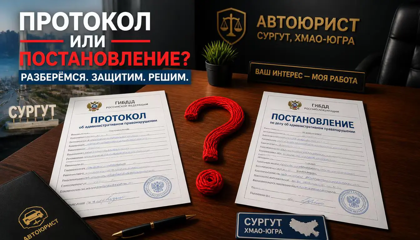 Протокол и постановление ГИБДД: в чём разница