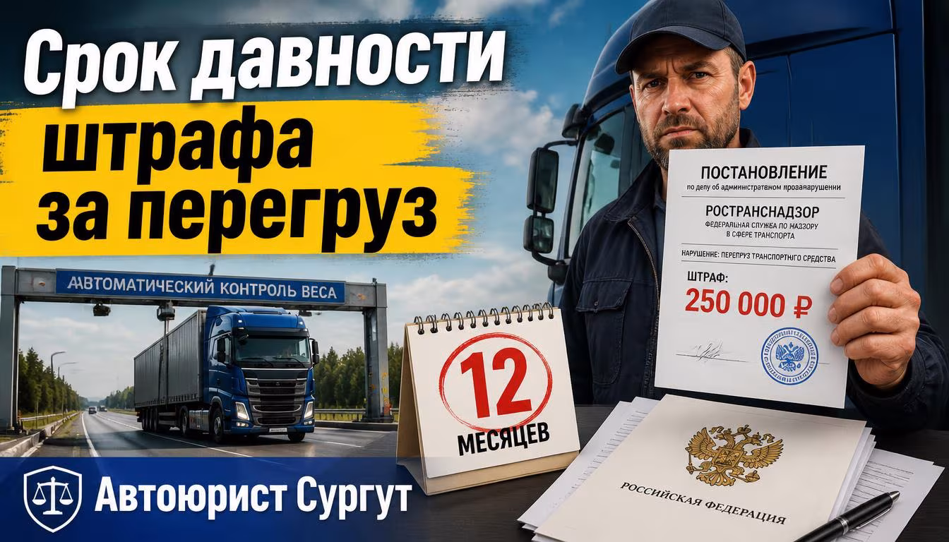 Срок давности штрафа за перегруз: когда сгорает постановление