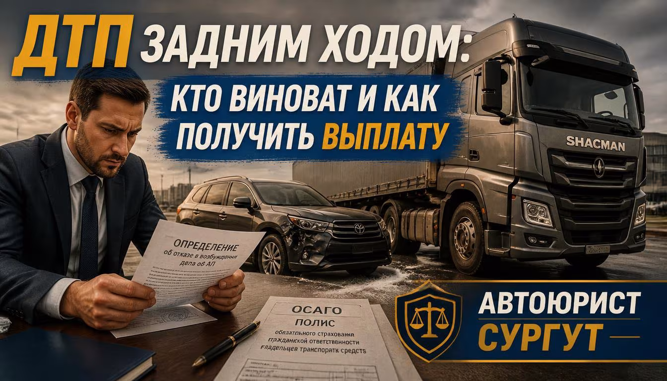 ДТП задним ходом: кто виноват и как получить выплату