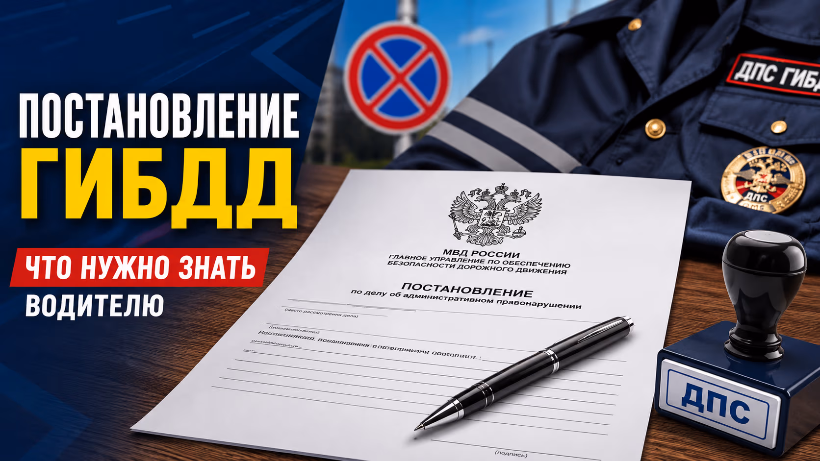 Как выглядит постановление ГИБДД: образец и пример
