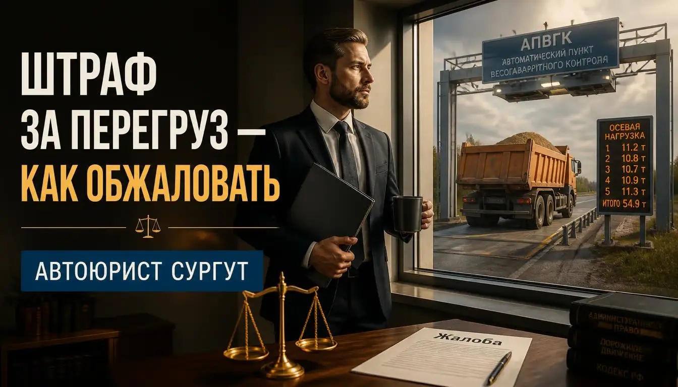 Обжалование штрафа за перегруз на ось в 2026 году