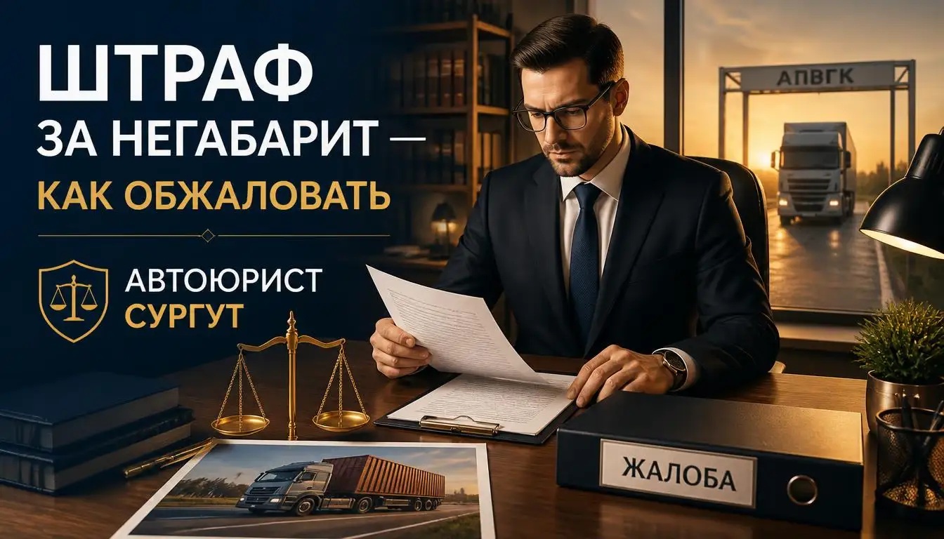 Обжалование штрафа за негабарит по ч. 1 ст. 12.21.1 КоАП РФ