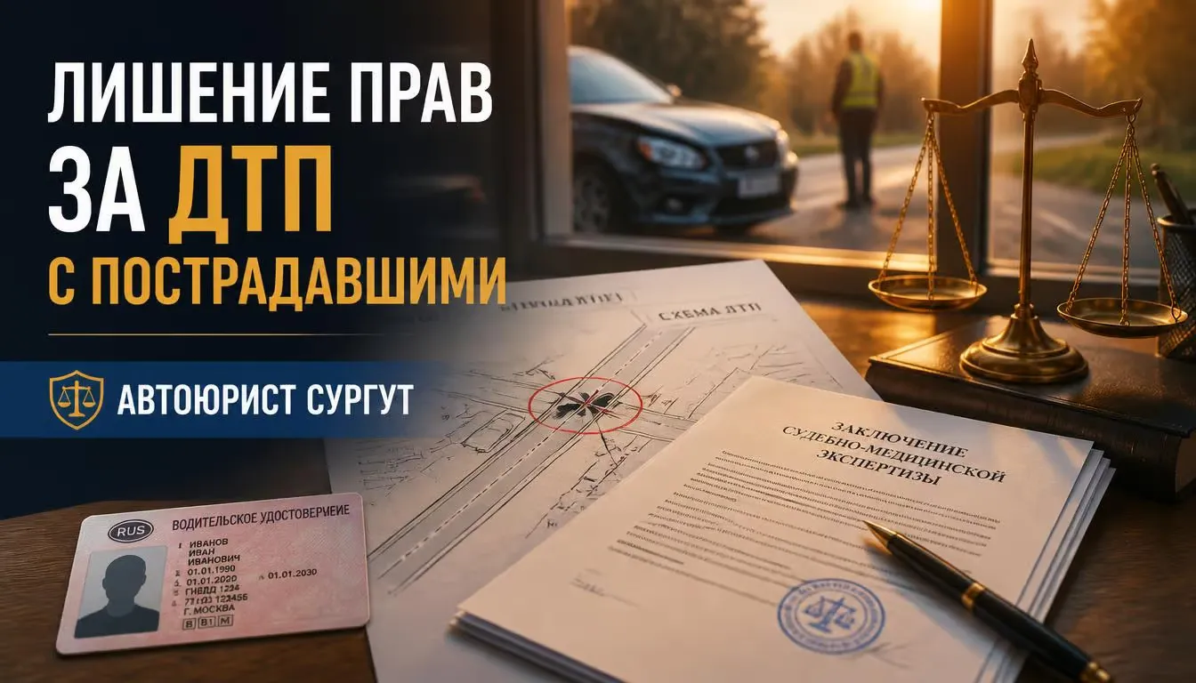 Лишение прав за ДТП с пострадавшими: ст. 12.24 КоАП